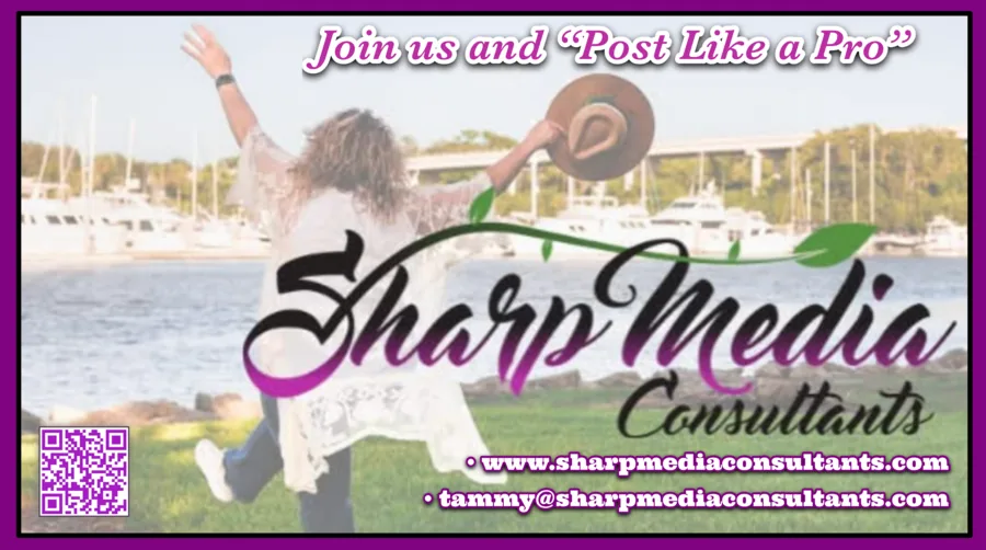 Sharp Media Consultants business card